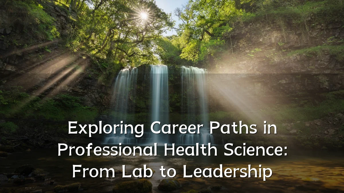 Exploring Career Paths in Professional Health Science: From Lab to Leadership