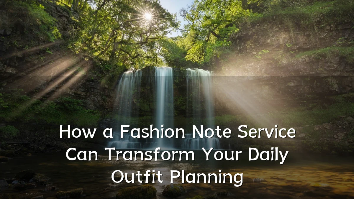 How a Fashion Note Service Can Transform Your Daily Outfit Planning