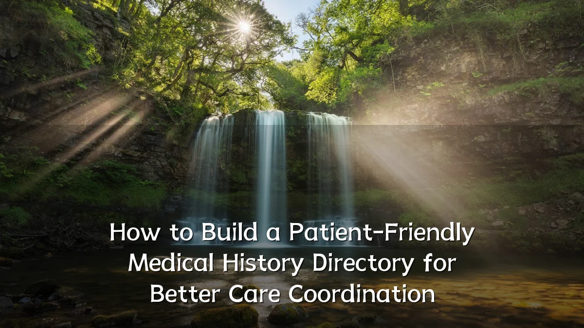 How to Build a Patient-Friendly Medical History Directory for Better Care Coordination