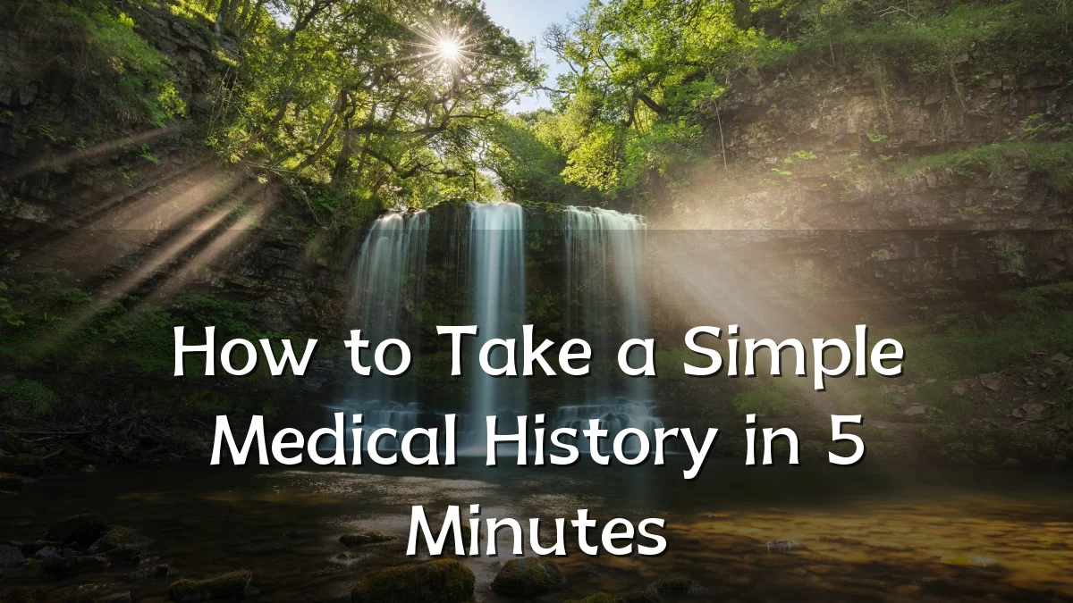 How to Take a Simple Medical History in 5 Minutes