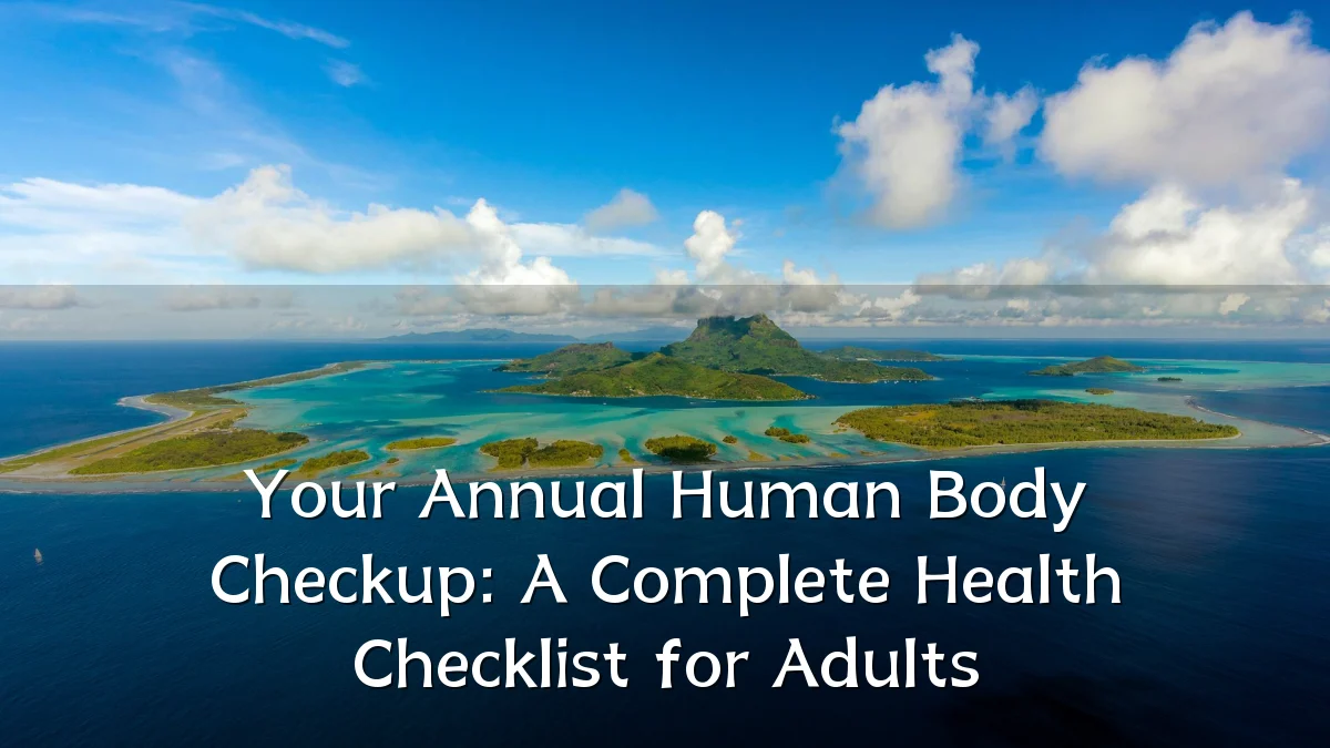 Your Annual Human Body Checkup: A Complete Health Checklist for Adults