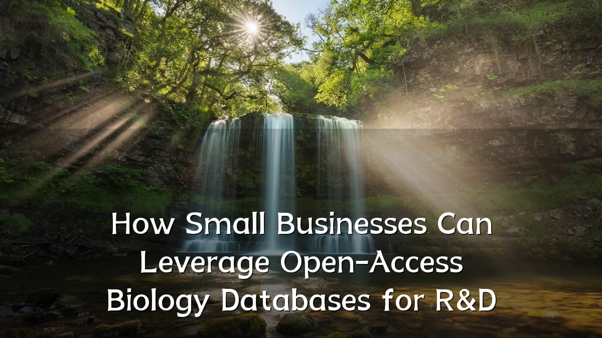 How Small Businesses Can Leverage Open-Access Biology Databases for R&D