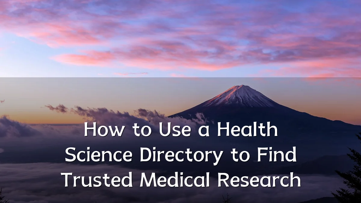 How to Use a Health Science Directory to Find Trusted Medical Research