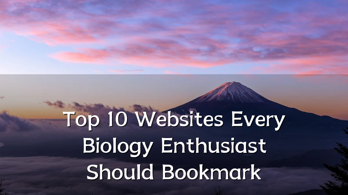 Top 10 Websites Every Biology Enthusiast Should Bookmark
